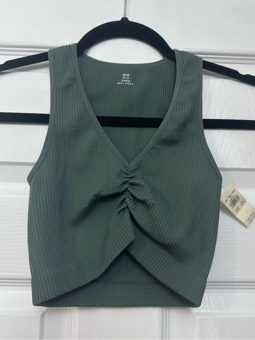 NWT Aerie Bralette XS Forrest Green